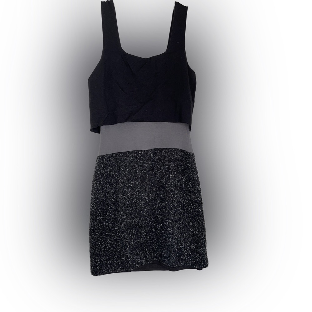 Bailey 44 Women's Black & Gray Scoopneck Mini Dress